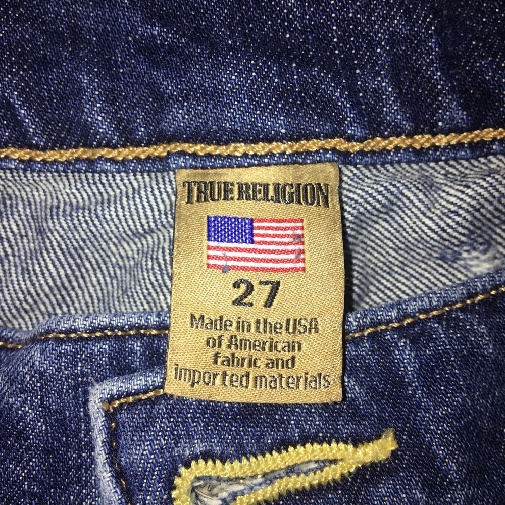 Super short True Religion jeans shorts